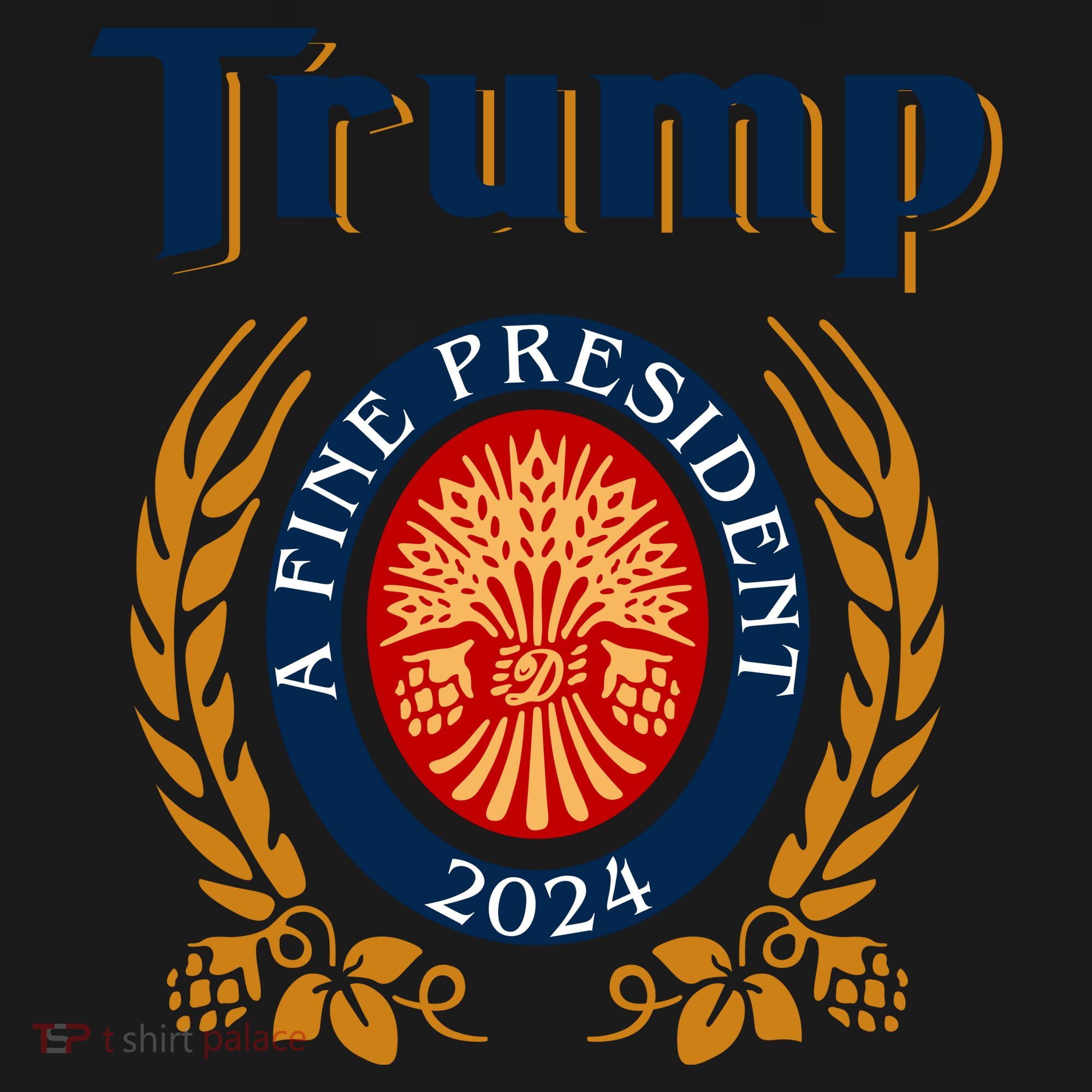 Trump A Fine President 2024 Kids Long Sleeve Shirt
