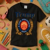 Trump A Fine President 2024 Kids T-Shirt thumb 3
