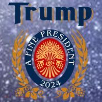 Trump A Fine President 2024 Coaster thumb 2