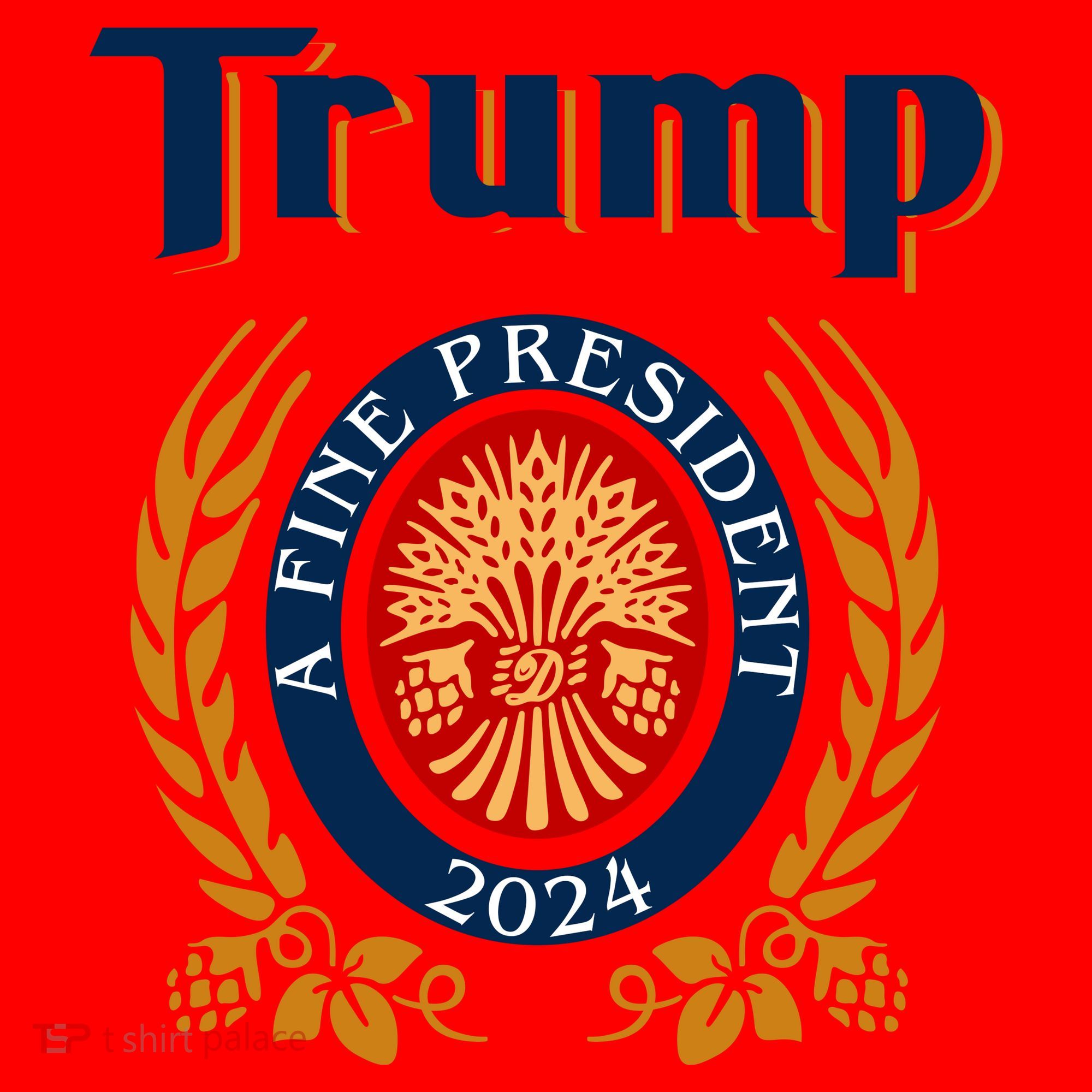 Trump A Fine President 2024 Santa Hat