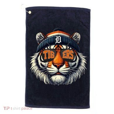 Tigers Apparel Fan Illustration Golf Towel