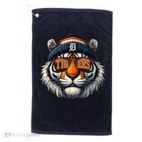 Tigers Apparel Fan Illustration Golf Towel thumb 0
