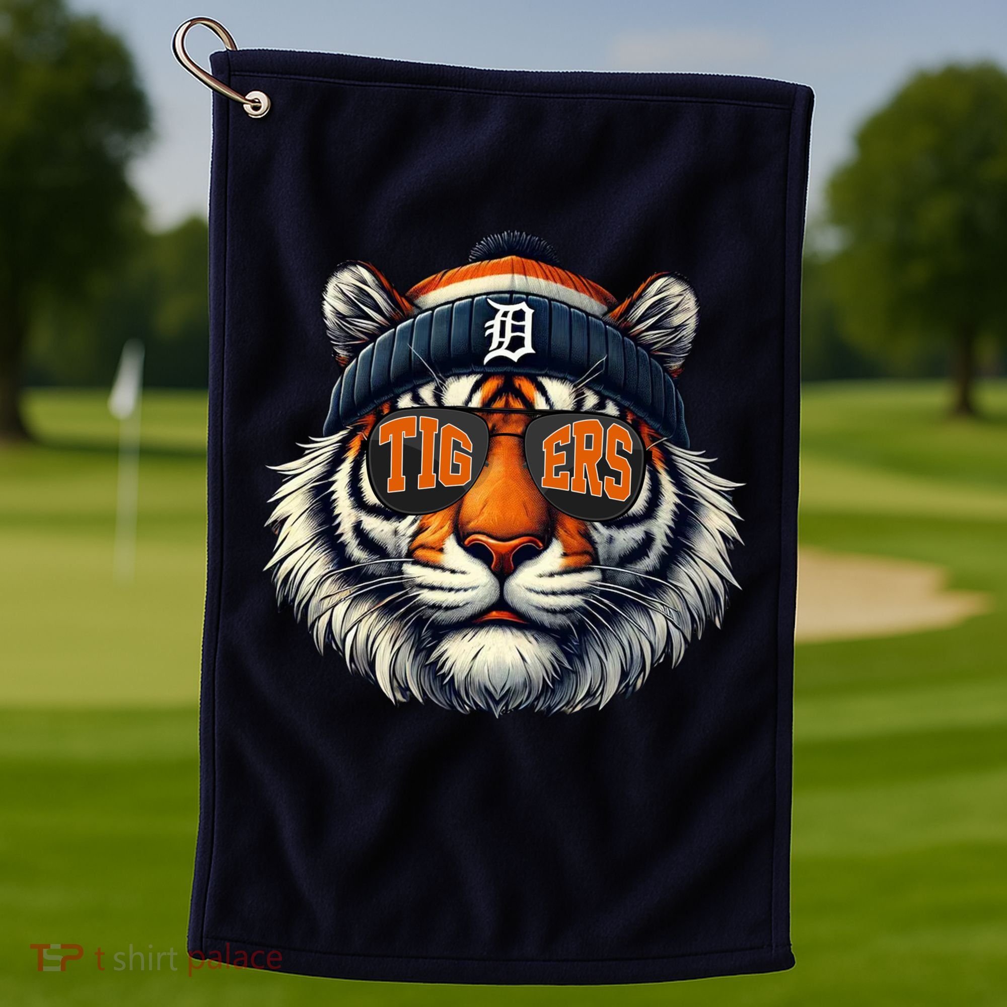 Tigers Apparel Fan Illustration Golf Towel