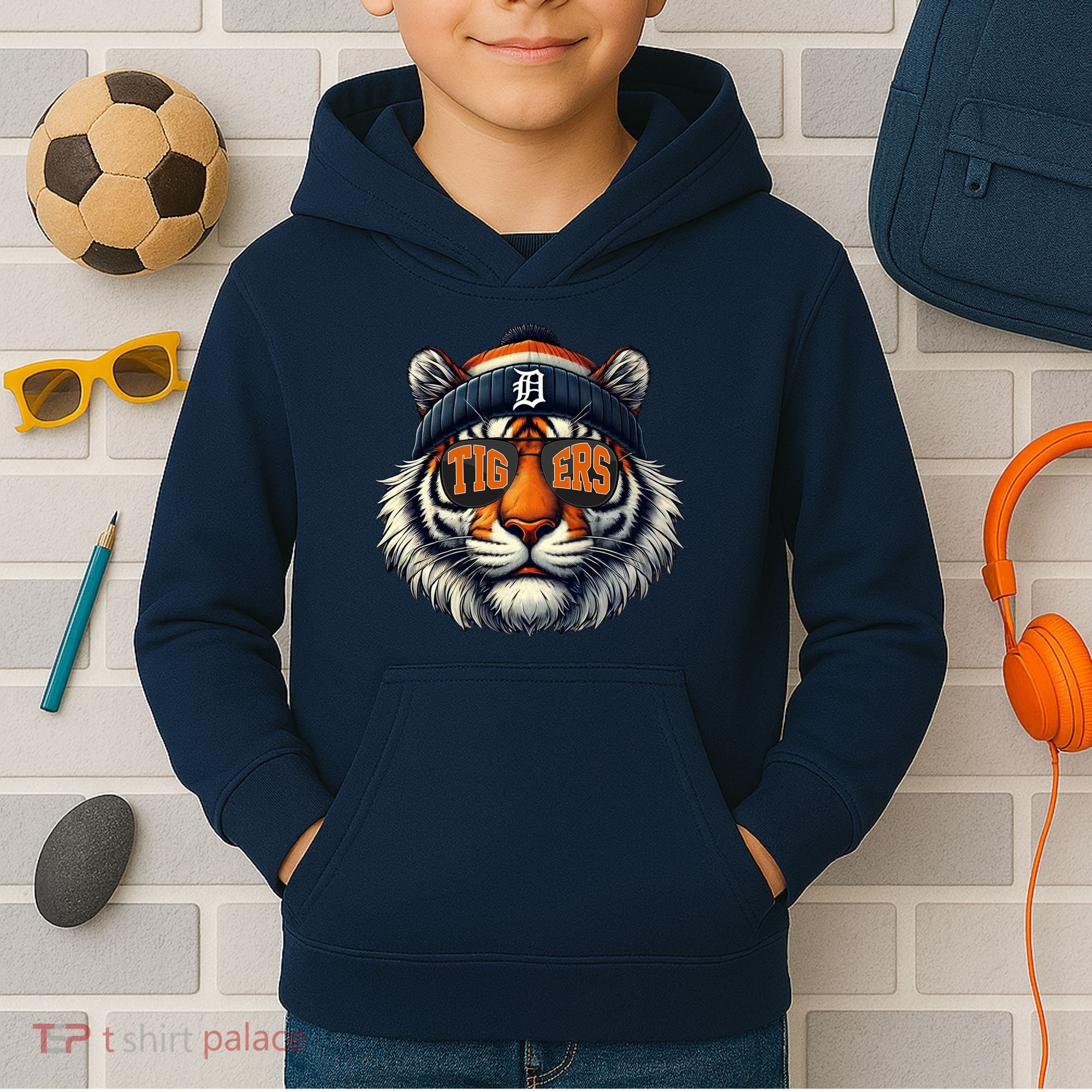 Tigers Apparel Fan Illustration Kids Hoodie