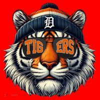 Tigers Apparel Fan Illustration Santa Hat thumb 1