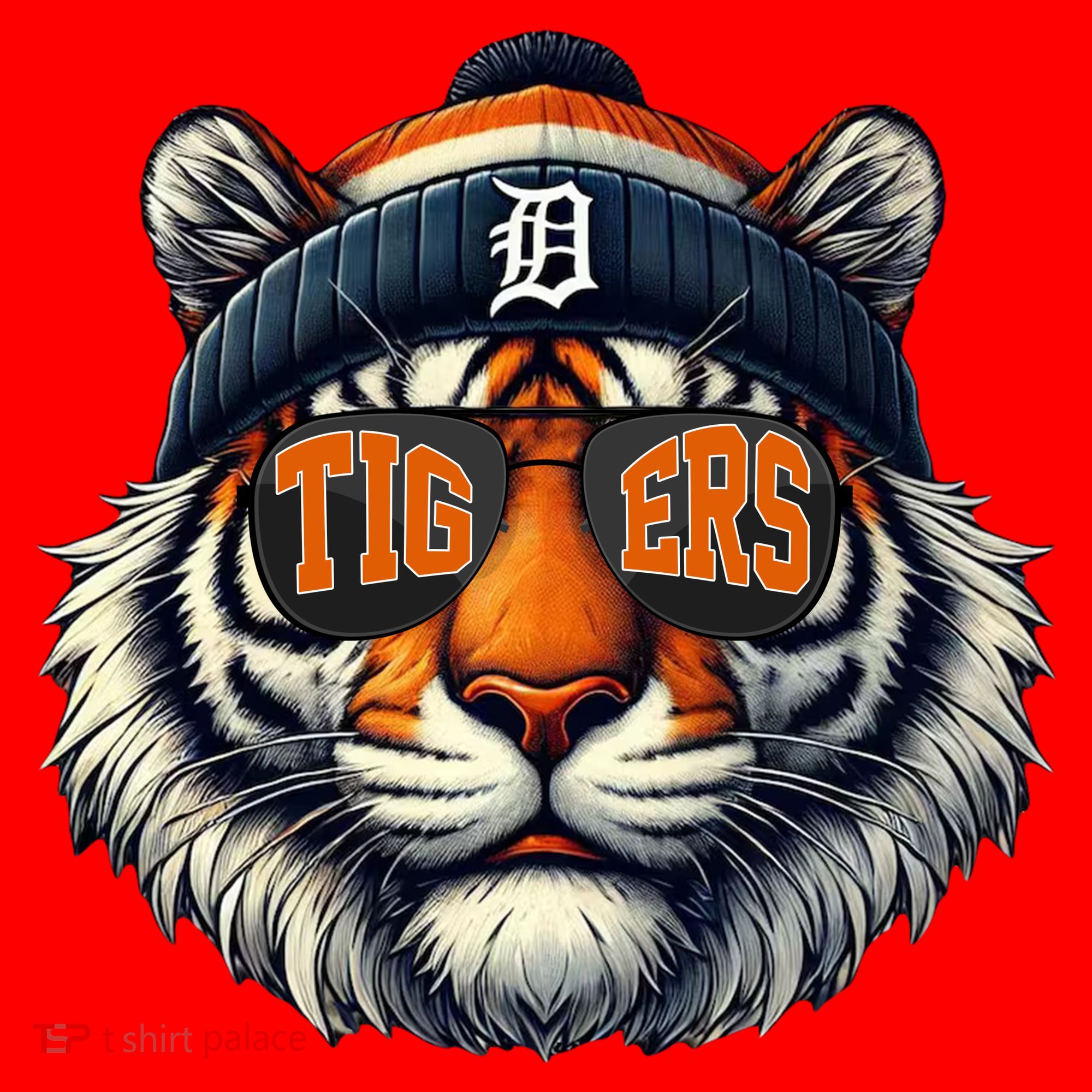 Tigers Apparel Fan Illustration Santa Hat
