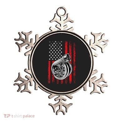 Turbo American Flag Racing Turbo Ornament
