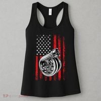 Turbo American Flag Racing Turbo Women's Tank Top thumb 3