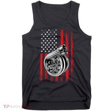 Turbo American Flag Racing Turbo Tank Top