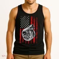 Turbo American Flag Racing Turbo Tank Top thumb 3