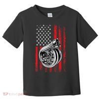 Turbo American Flag Racing Turbo Toddler T-Shirt thumb 0