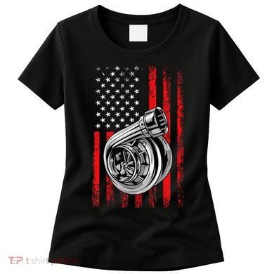 Turbo American Flag Racing Turbo Women's T-Shirt