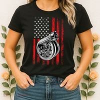 Turbo American Flag Racing Turbo Women's T-Shirt thumb 2