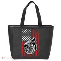 Turbo American Flag Racing Turbo Tote Bag thumb 0