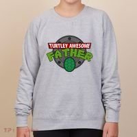 Turtley Awesome Father Awesome Fathers Day Women's Sweatshirt thumb 0
