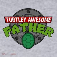 Turtley Awesome Father Awesome Fathers Day Women's Sweatshirt thumb 2