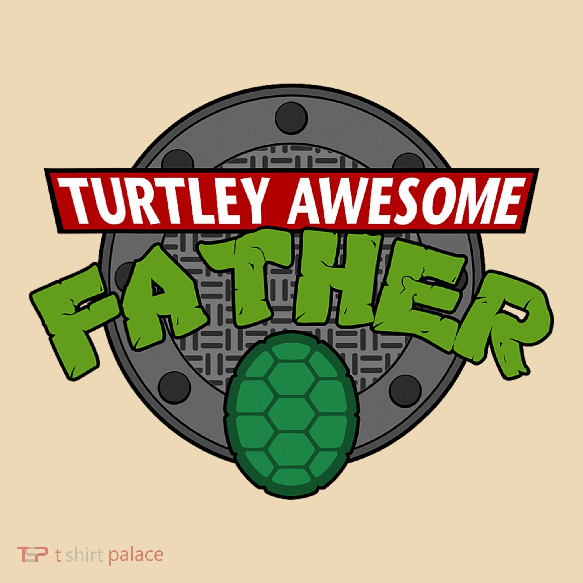 Turtley Awesome Father Awesome Fathers Day Tote Bag