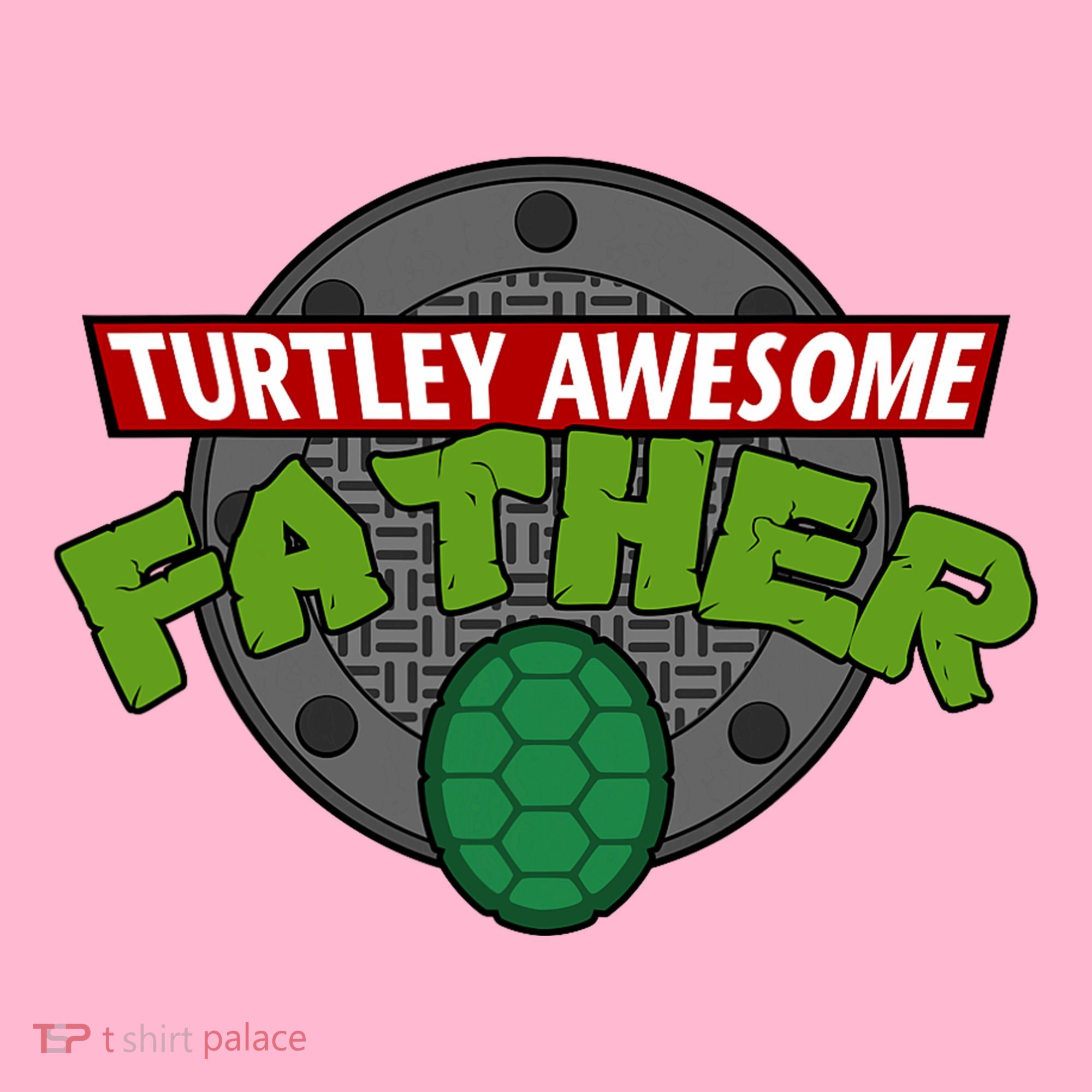 Turtley Awesome Father Awesome Fathers Day Coaster
