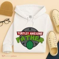 Turtley Awesome Father Awesome Fathers Day Hoodie thumb 4