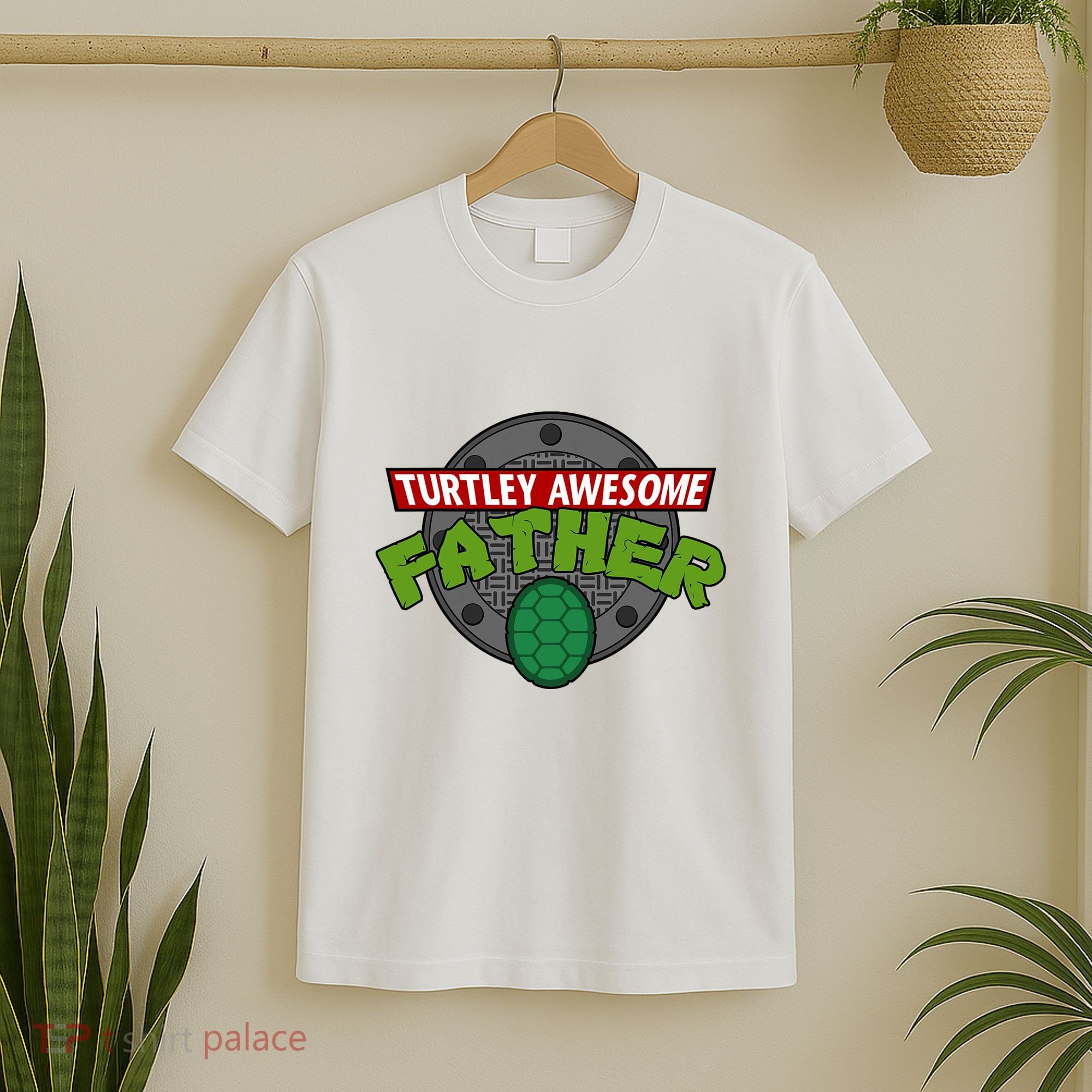Turtley Awesome Father Awesome Fathers Day T-Shirt