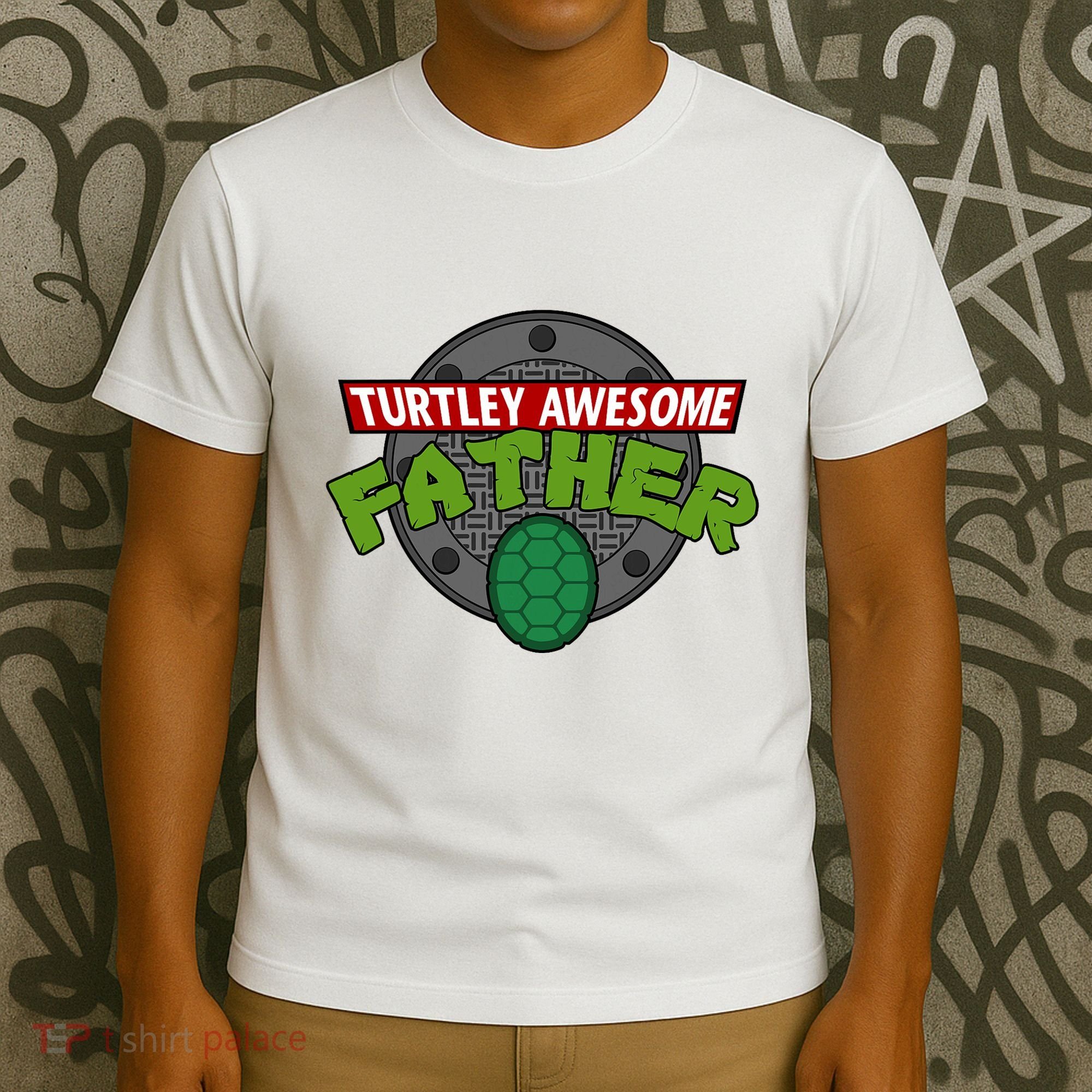 Turtley Awesome Father Awesome Fathers Day T-Shirt