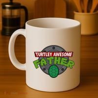 Turtley Awesome Father Awesome Fathers Day Coffee Mug thumb 4