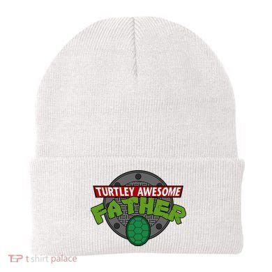 Turtley Awesome Father Awesome Fathers Day Beanie