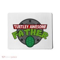 Turtley Awesome Father Awesome Fathers Day Mousepad thumb 0