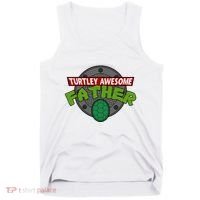 Turtley Awesome Father Awesome Fathers Day Tank Top thumb 0