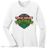 Turtley Awesome Father Awesome Fathers Day Women's Long Sleeve Shirt thumb 0