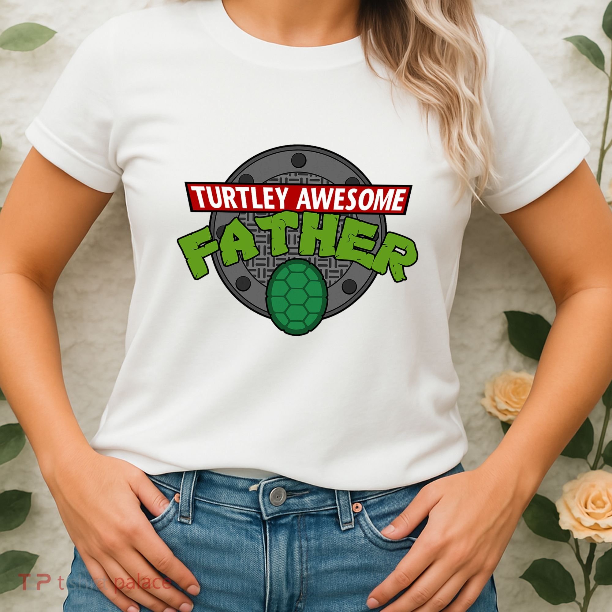 Turtley Awesome Father Awesome Fathers Day Women's T-Shirt