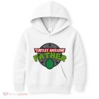 Turtley Awesome Father Awesome Fathers Day Kids Hoodie thumb 0