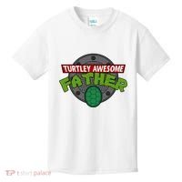 Turtley Awesome Father Awesome Fathers Day Kids T-Shirt thumb 0