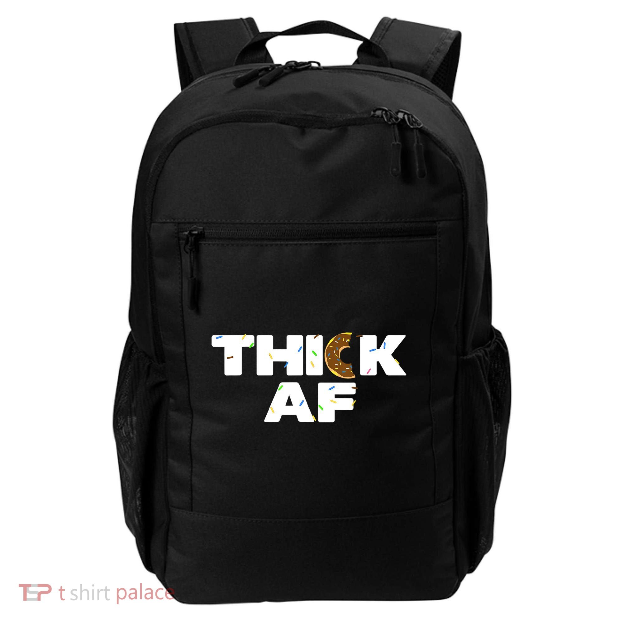 Thick AF Funny Donut Fitness Weightlifting Backpack