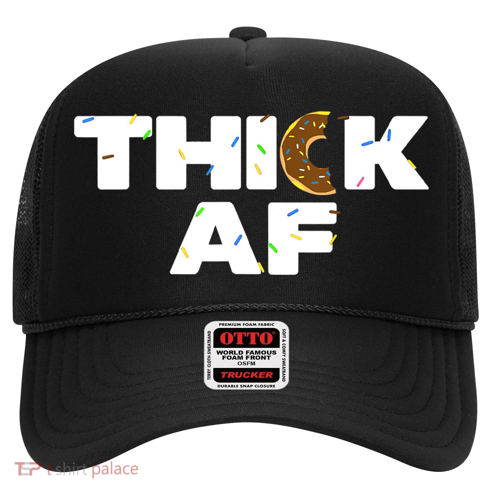Thick AF Funny Donut Fitness Weightlifting Hat