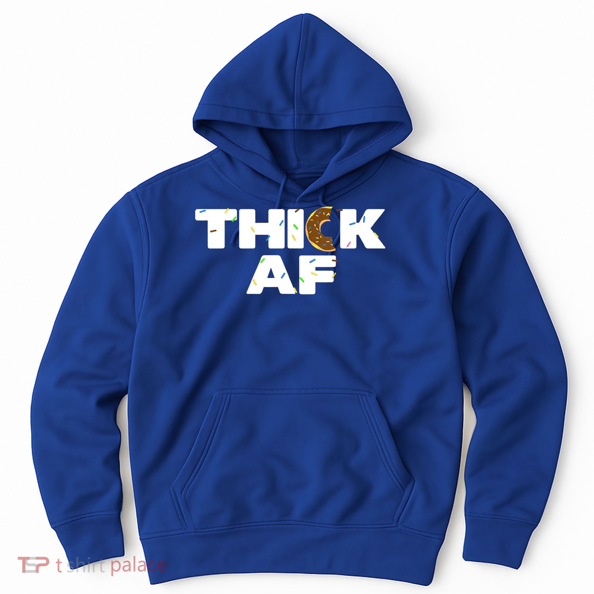 Thick AF Funny Donut Fitness Weightlifting Hoodie