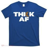 Thick AF Funny Donut Fitness Weightlifting T-Shirt thumb 0
