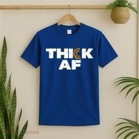 Thick AF Funny Donut Fitness Weightlifting T-Shirt thumb 2