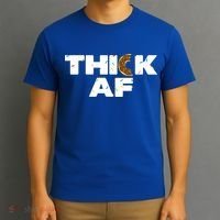 Thick AF Funny Donut Fitness Weightlifting T-Shirt thumb 3