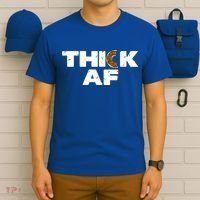 Thick AF Funny Donut Fitness Weightlifting T-Shirt thumb 6