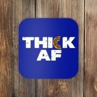 Thick AF Funny Donut Fitness Weightlifting Coaster thumb 0