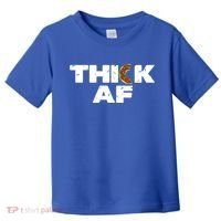 Thick AF Funny Donut Fitness Weightlifting Toddler T-Shirt thumb 0