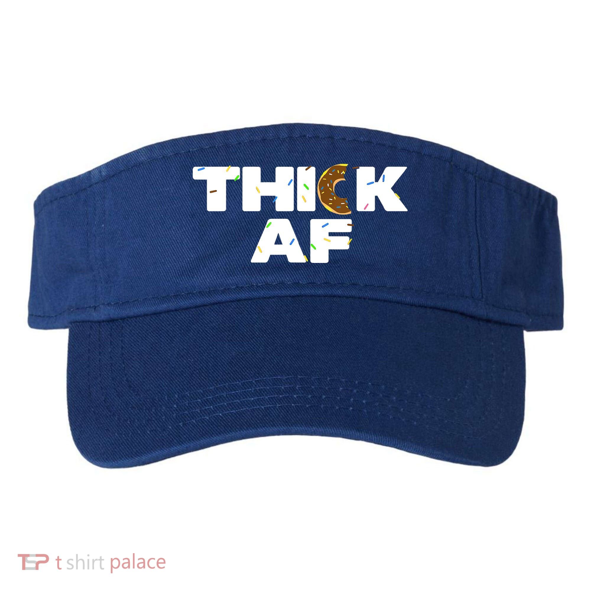 Thick AF Funny Donut Fitness Weightlifting Visor