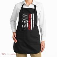 Taekwondo American Flag Taekwondo Fighter Us Flag Apron thumb 2