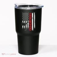 Taekwondo American Flag Taekwondo Fighter Us Flag Tumbler thumb 0