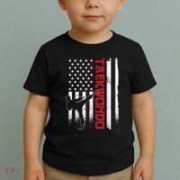 Taekwondo American Flag Taekwondo Fighter Us Flag Toddler T-Shirt thumb 2