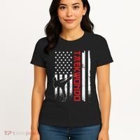 Taekwondo American Flag Taekwondo Fighter Us Flag Women's T-Shirt thumb 4