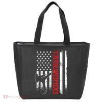 Taekwondo American Flag Taekwondo Fighter Us Flag Tote Bag thumb 0