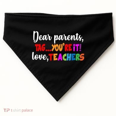Tag You're It Love Teachers USA-Made Doggie Bandana