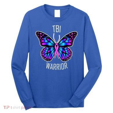 TBI Awareness Gift Great Gift Traumatic Brain Injury Present Cool Gift Long Sleeve Shirt